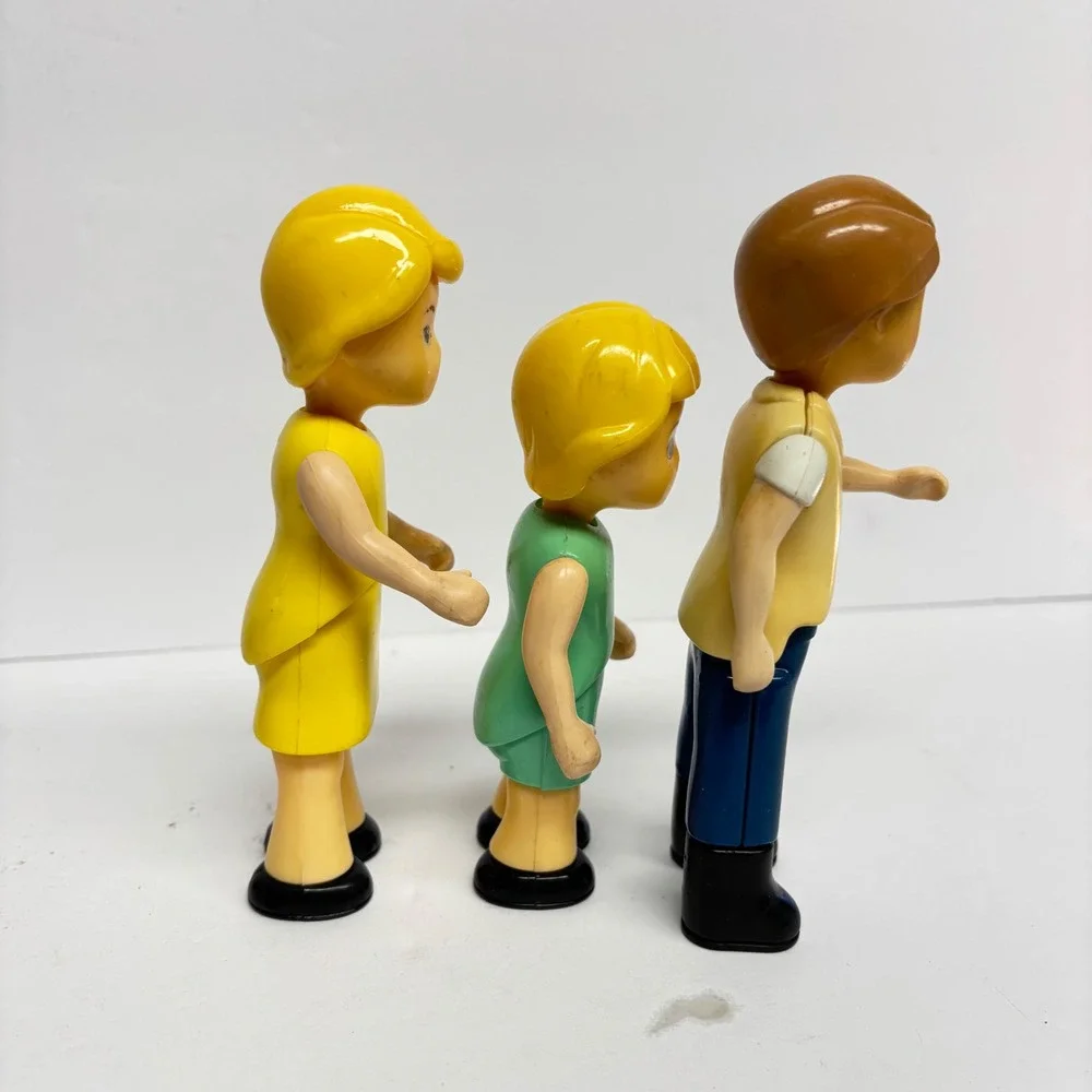 Vintage Little Tikes Family Figures Mom Dad Daughter Girl Lot of 3
